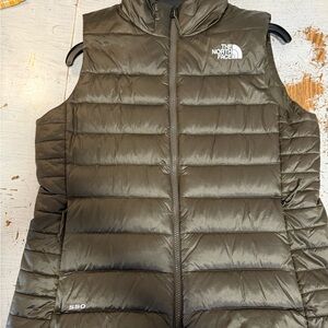 The North Face Quilted Vest in Olive Green